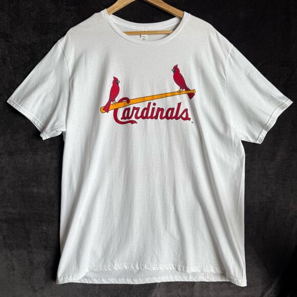 Cardinals Tim McCarver Tee Men’s XL White Vintage Y2K MLB Fan Favorite Throwback - Picture 1 of 10